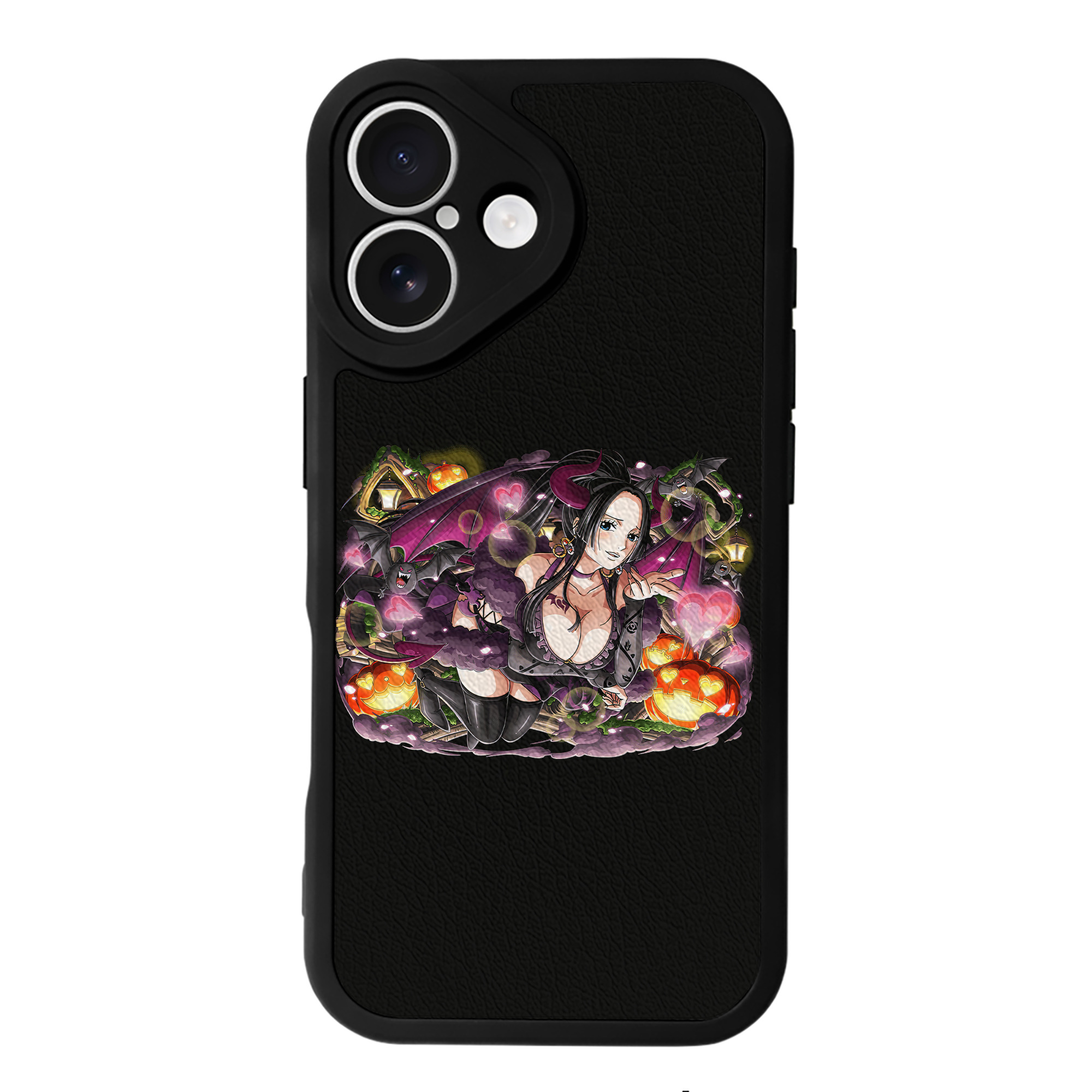 （画像用） ワンピース ボア・ハンコック ONE PIECE Boa·Hancock 【iPhone 16シリーズ対応】シリコンスマホケース（レザー調） 材質：シリコン